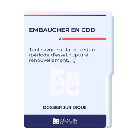 Guide Embauche Cdd Proc Dure Rupture Renouvellement