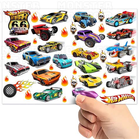TATUAŻE ZMYWALNE WODNE DLA DZIECI DZIECIĘCE HOT WHEELS WZORY SUPER JAKOŚĆ 15413052898 Sklepy