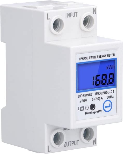 Lcd Digitale Stroommeter Eenfasig Din Railinstallatie Elektrische