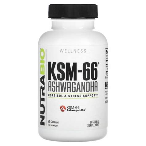 NutraBio KSM 66 Ashwagandha 600 Mg 60 Capsules 60 Count Kroger