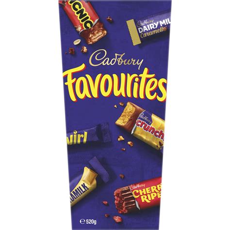 Cadbury Favourites Boxed Chocolate 520g Woolworths