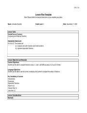 EDUC 530 Week 4 Lesson Plan Docx EDUC 530 Lesson Plan Template Note