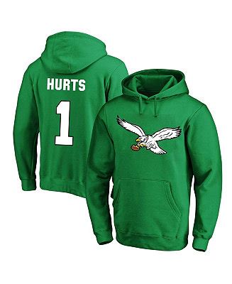 Men's Fanatics Jalen Hurts Kelly Green Philadelphia Eagles Big and Tall ...