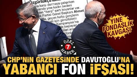 CHPnin gazetesinde Davutoğluna yabancı fon eleştirisi ABD Alman