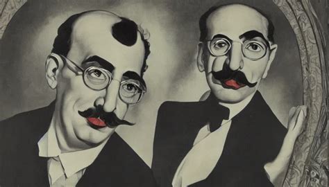 Art Nouveau Portrait Of Groucho Marx Stable Diffusion Openart