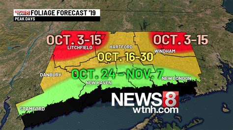 Annual Connecticut Fall foliage forecast 2019