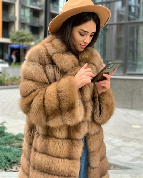 Sable Fur Coat Fur Fashion Real Beauty Furs Jackets Hot Women