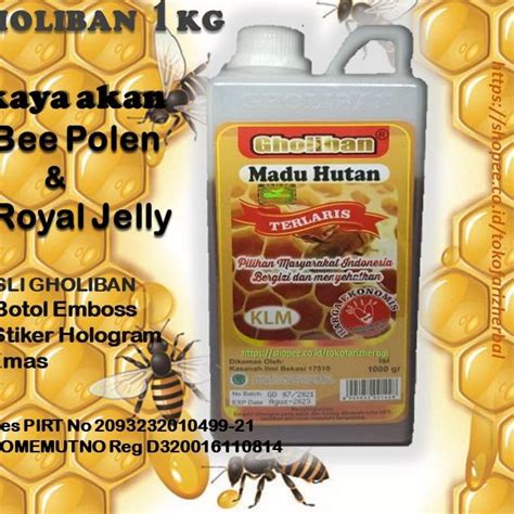 Jual MADU HUTAN KALIMANTAN 1Kg 1 KG GHOLIBAN BOTOL EMBOSS Shopee