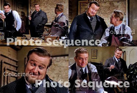 Victor Buono Karl Swenson The Untouchables PHOTO COLORIZED Sequence 02