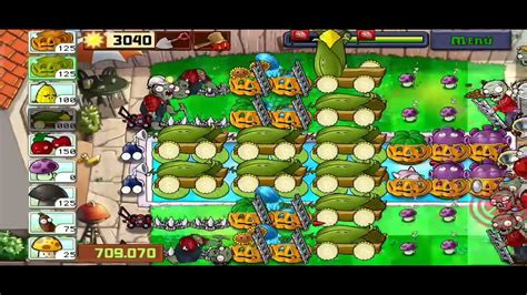 Plantas VS Zombies Supervivencia INFINITA con Formación 10 Mazorcañones