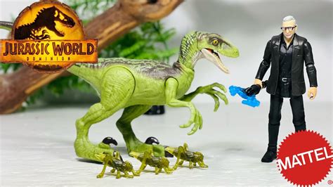 Mattel Jurassic World Dominion Dr Ian Malcolm Velociraptor Review