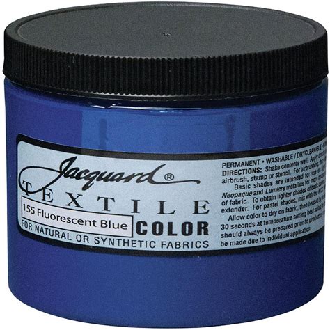 Jacquard Textile Color Fabric Paint Oz Fluorescent Blue Oriental Trading