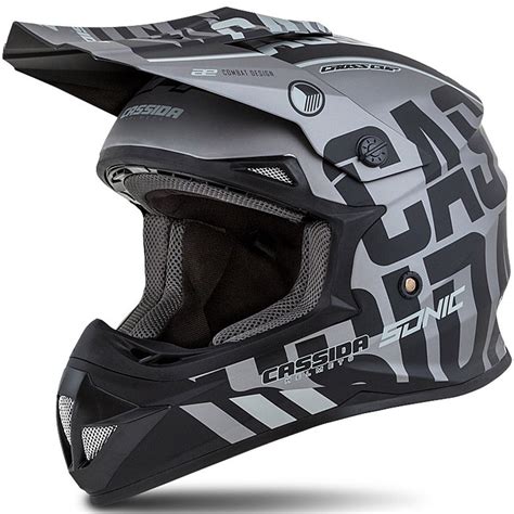 dětská helma Cassida Cross Cup Sonic Junior grey matte black Ride4Stars