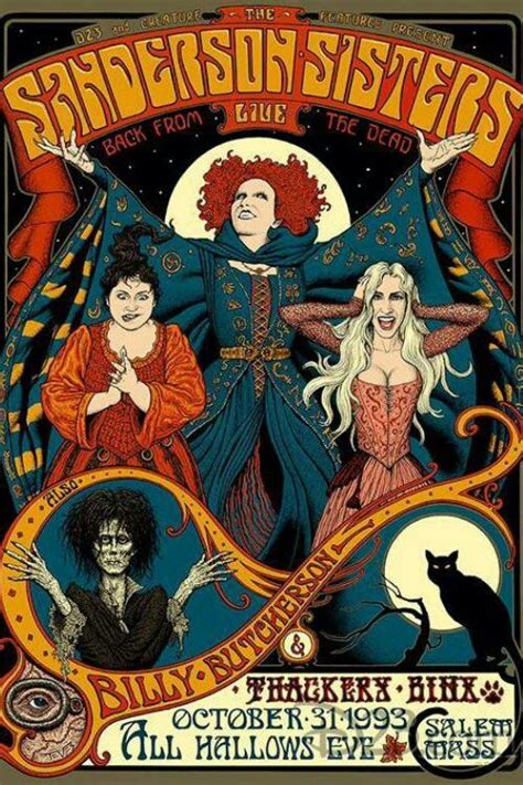 Hocus Pocus Vintage Halloween Halloween Art Retro Poster