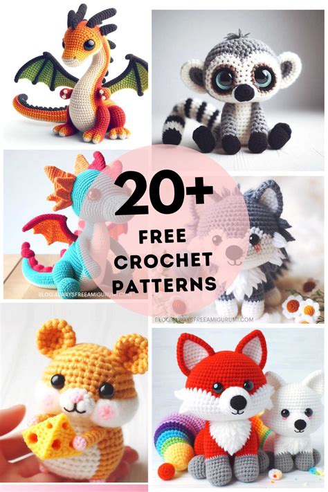 20+ FREE Amigurumi crochet patterns | Swecraftcorner