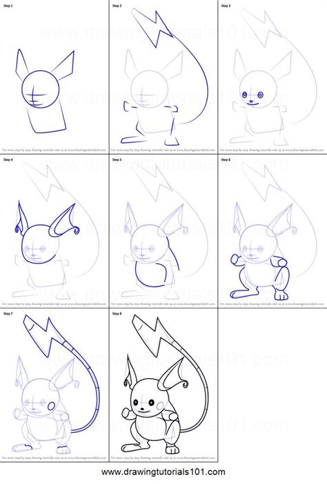 Mega Raichu Pokemon How To Draw Raichu Pokemon Drawing Easy