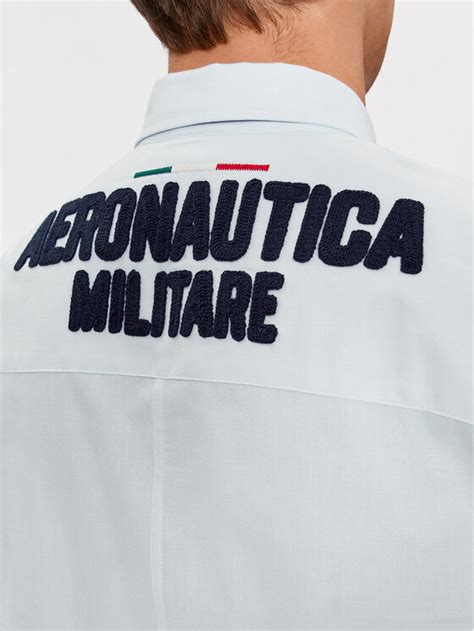 Aeronautica Militare Koszula 232CA1238CT3213 Niebieski Regular Fit