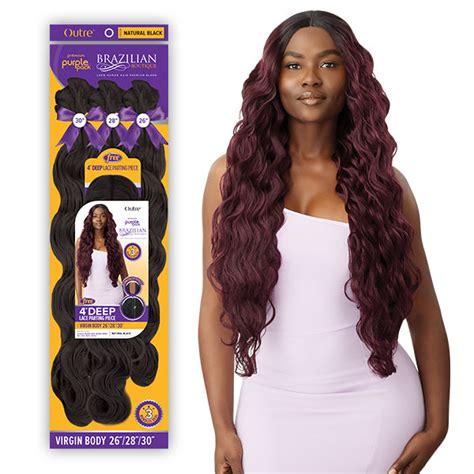 Outre Human Hair Blend Weave Premium Purple Pack Brazilian Shop