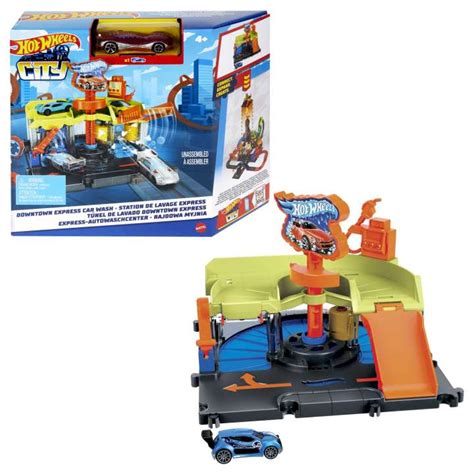 Ripley Hot Wheels City Pista De Juguete Autolavado De La Ciudad