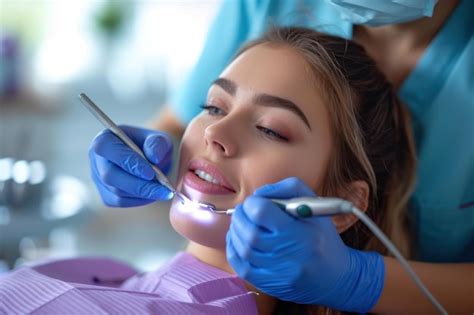 Higiénico dental que utiliza un escalar ultrasónico para limpiar a