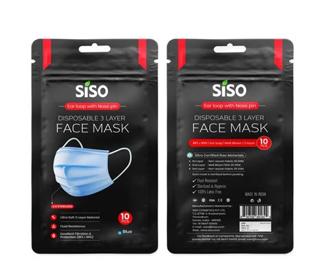 Siso Disposable 3 Layer Surgical Mask With Melt Blown At Rs 1 50 3