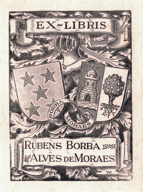 Ex líbris de Rubens Borba de Moraes