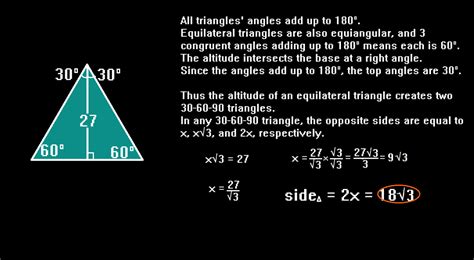 Formula Of Height Of An Equilateral Triangle