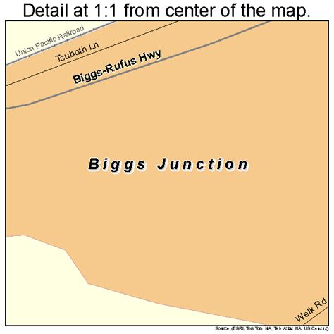 Biggs Junction Oregon Street Map 4106400