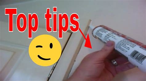 The Correct Way To Caulk Door Frame Cracks YouTube