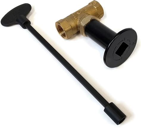 Midwest Hearth Gas Fire Pit Key Valve Kit Npt Flat Black