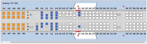 Delta Airlines Boeing 757 300 Seat Map