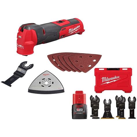 Milwaukee Tool Multi-Tool Kit, 12V, 2.0 Ah Battery, 2.3 lb 2526-20, 48 ...