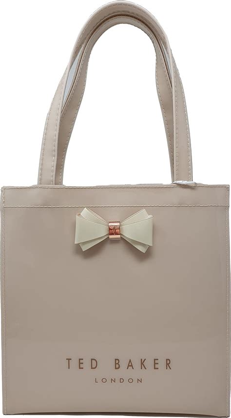 Ted Baker Alacon Plain Bow Large Icon Tote Shopper Bag In Ivory Cream