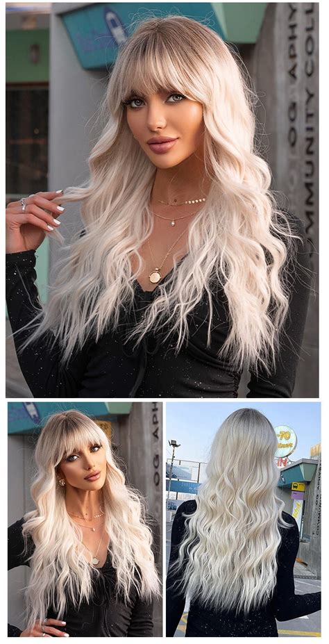 Platinum Blonde Wig With Fringe Whether You Need A Wig For A Show Or Event A Wig For Work Or