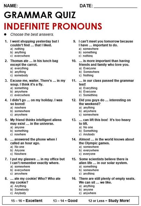 Worksheet Indefinite Pronouns Printable Word Searches