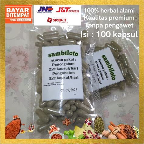 Jual Kapsul Curah Daun Sambiloto Isi Kapsul Shopee Indonesia