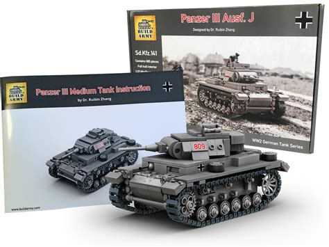 Panzer III Ausf.J tank custom construction building kit