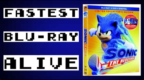 Sonic The Hedgehog Limited Collector S Edition Blu Ray Sonic The