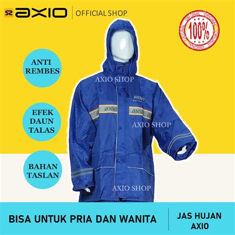 Jual Jas Hujan Axio Raincoat Axio Europe Type Silver Orange Series