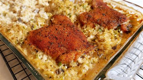 Baked Chicken and Rice Casserole | How To Make Easy Chicken And Rice ...