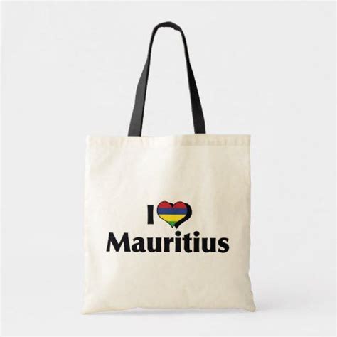 I Love Mauritius Flag Tote Bag Zazzle Bags Tote Bag Tote