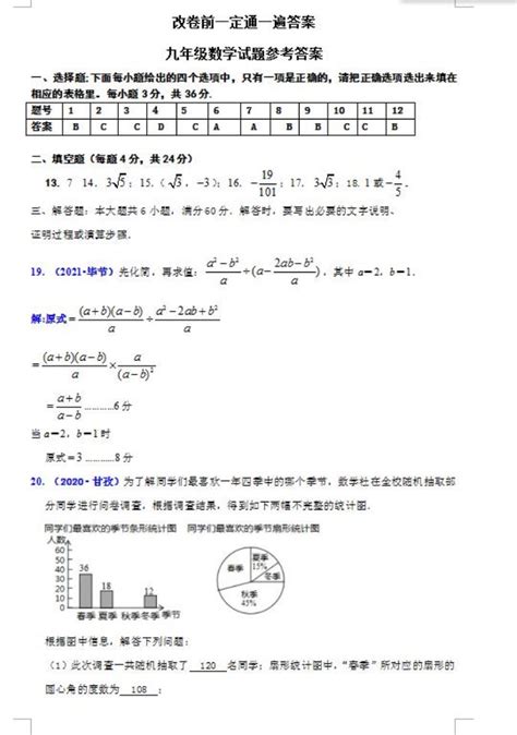 2024安徽中考数学压轴试题及答案初三网