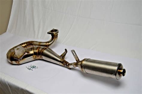 Vespa Px Mk Polini Style Stainless Steel Exhaust With Stainless