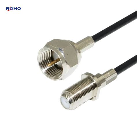 F Type Female To F Type Male Connector Cable Assembly With Rg179 Coax Cable Manufacturer