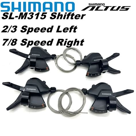 Shimano Altus Sl M315 Bike Shifter Lever Left 2s 3s Right 7s 8s Shifter Trigger Rapid Png