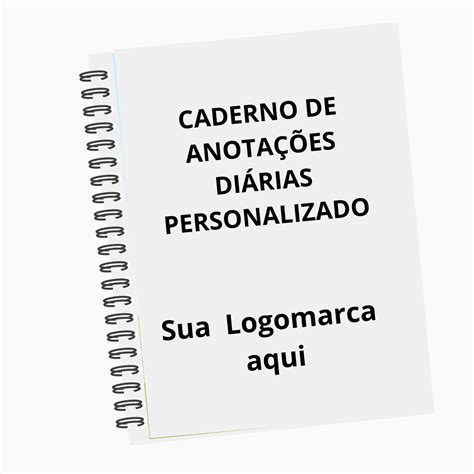 30 Cadernos De Anotações Diárias A5 Com Logomarca Brindes Elo7