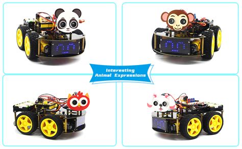 KEYESTUDIO 4WD Robot Car Starter Kit Per Arduino R3 Bluetooth IR