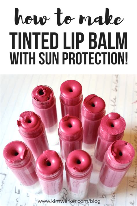 How To Make Diy Tinted Lip Balm With Sun Protection Kim Werker