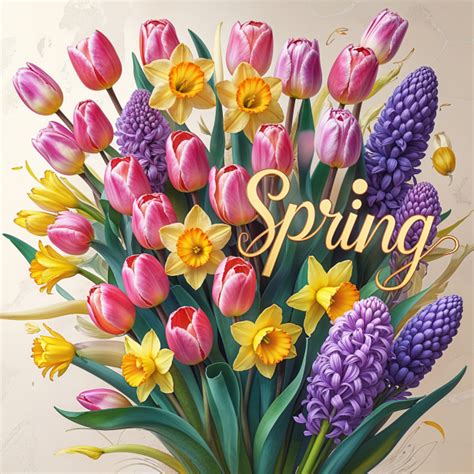 spring flowers illustration  stock photo public domain pictures