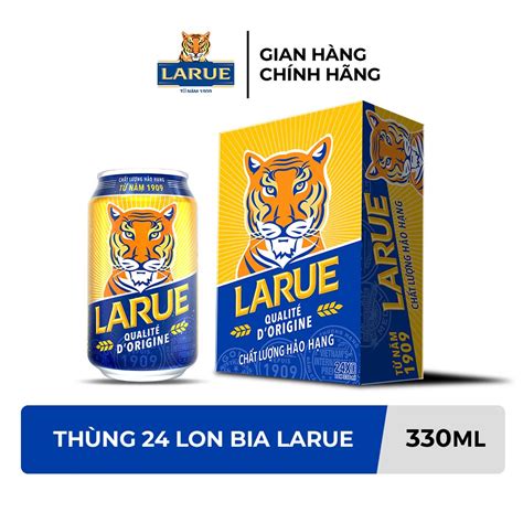 GIAO NHANH HCM Thùng 24 lon bia Larue 330ml lon E3 Audio Miền Nam